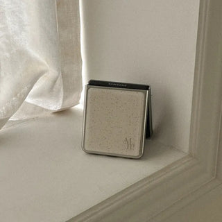[mm] Sand Pattern Galaxy MagSafe Zflip Fold 8 Silver Bumper Phone Case