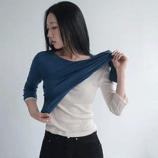 DEAR Boat Neck 3/4 Sleeve T-shirt 3CO