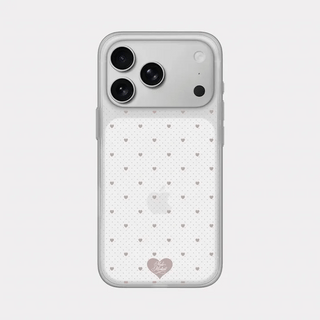 Heart pin dot design [Translucent phone case]