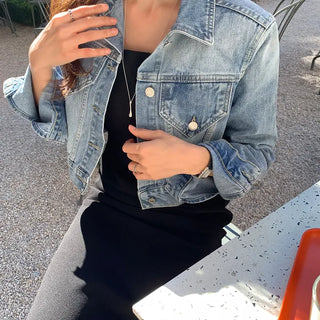 Move Crop Denim Jacket