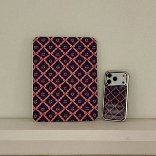 Vintage Cherry Pattern iPad Pro Air 13/11 Clear Detachable Cover Case
