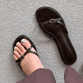 Mimie Buckle Slippers