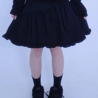 Rare Asymmetrical Frill Midi Skirt