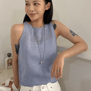 Nymph Striped Boat Neck Sleeveless