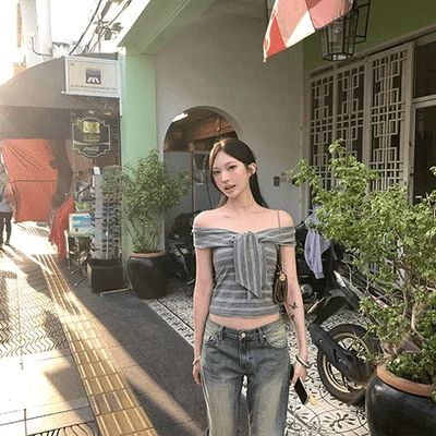 Exy Ribbon Off-shoulder