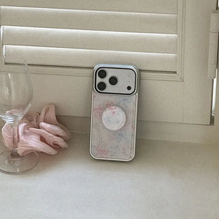 [SET] Ribbon Bouquet Silver MagSafe Bumper Case + Epoxy Tok