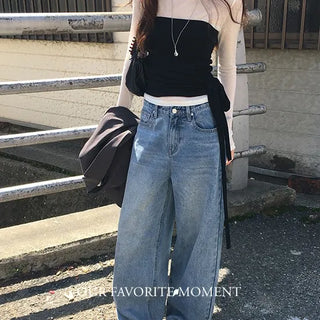 Semi Balloon Fit Blue Denim