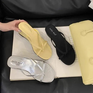 Platform wedge heels