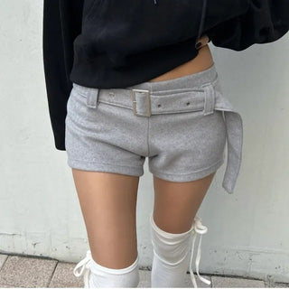 snowflake knit shorts