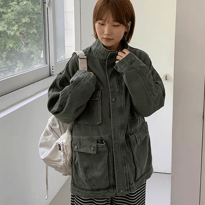 Tuto Pocket Pigment Half Field Jacket