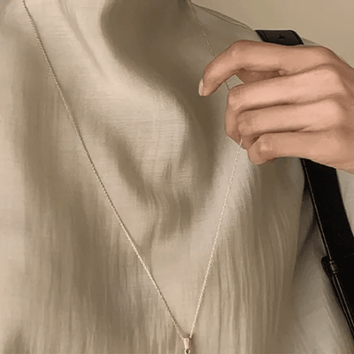 Nourishing Gold Teardrop Drop Necklace