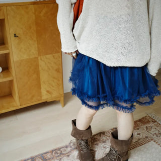 Luster mesh skirt