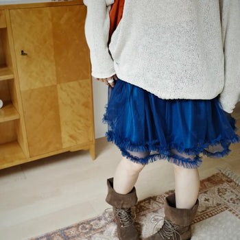 Luster mesh skirt