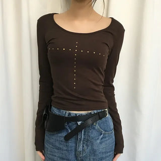 Ellie Cross Off-Shoulder T-Shirt