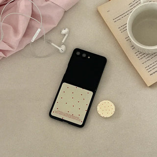 dotty love Galaxy MagSafe Zflip fold 8 Black Bumper Phone Case