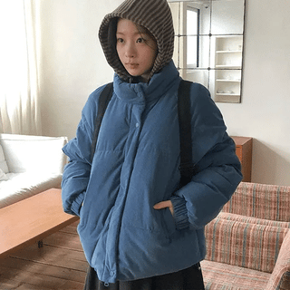 Mopui String Corduroy Padded Jumper