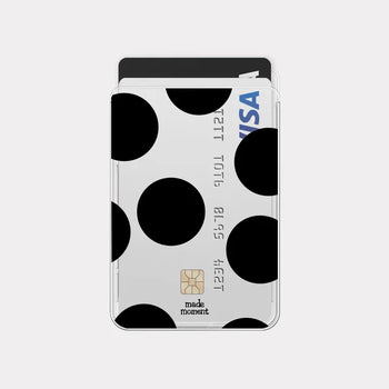 mono dot MagSafe card transparent wallet pocket case