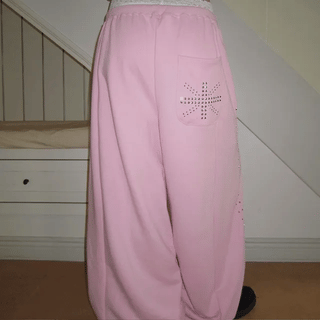 Cubic Suede Pants