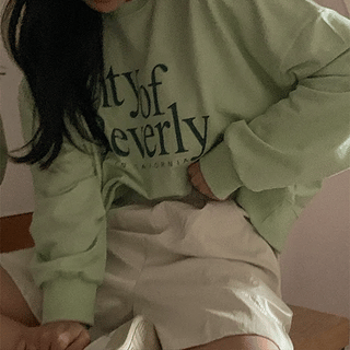 City of Loose Fit Printed Sweatshirt