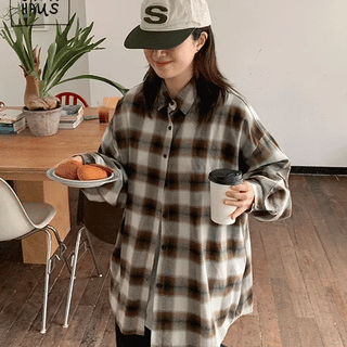 Undivi Over Check Shirt