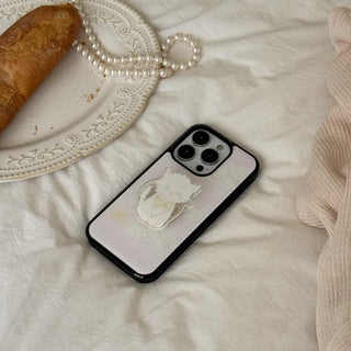 ribbon cat drawing iPhone 18 MagSafe Black bumper case