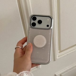 Cotton Dot iPhone 18 Pro Galaxy MagSafe Silver Bumper Case