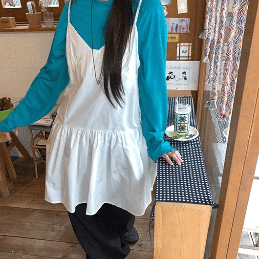 Karanchi sleeveless layered dress