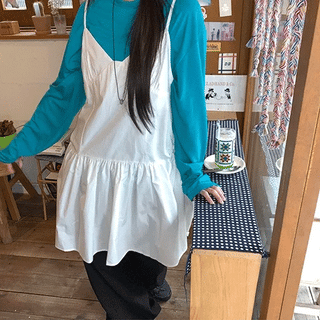 Karanchi sleeveless layered dress