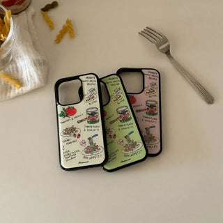 Favorite Tomato Pasta iPhone 18 MagSafe Black Bumper Case