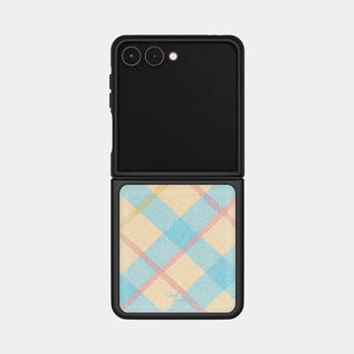 Misty Check Galaxy Z-Flip Fold 8 MagSafe Black Bumper Case