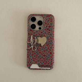 Dried blossom pattern design [Card holder phone case]