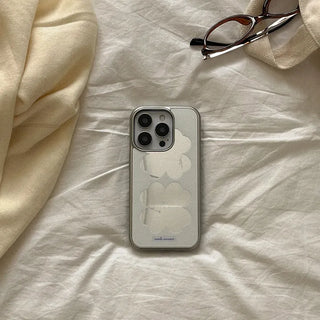 Pastel Clover iPhone Silver Mirror Bumper Case