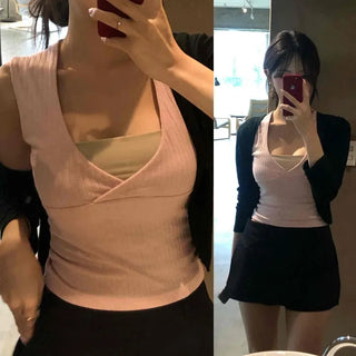 Slim Fit V-Neck Sleeveless
