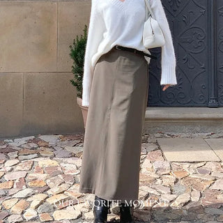 Semi A-line Maxi Long