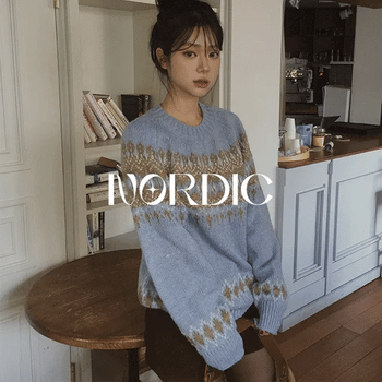 Yoko Round Snowflake Knit