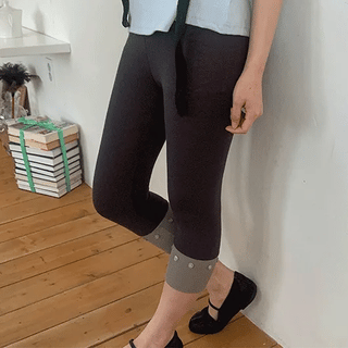 Yuruhi Button 3/4 Leggings