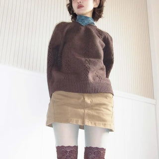 Deep cut skirt