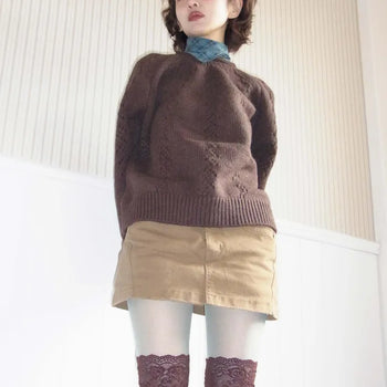 Deep cut skirt