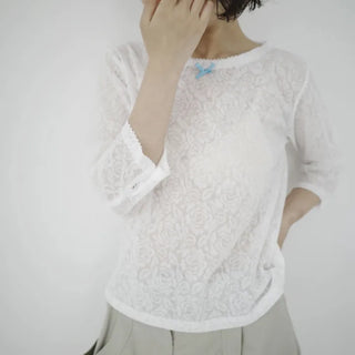 Ribbon texture tee