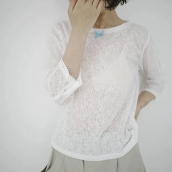 Ribbon texture tee