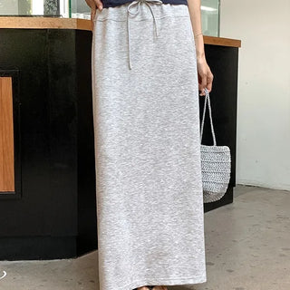 Nonoka Summer Stitch Elastic Banding Maxi Skirt