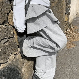 Kokomi Tiered Frill Elastic Skirt Pants