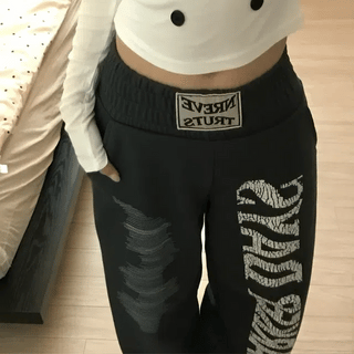 Line track layered pants