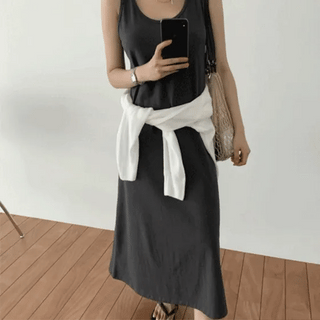 Riwell Soft Cotton Daily Sleeveless Dress