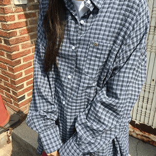 Tail Overfit Pocket Check Shirt