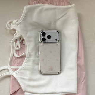 Petite Bloom iPhone 18 Pro Galaxy MagSafe Silver Bumper Case