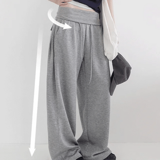 Pinsy Snap Drop Pintuck Wide Pants