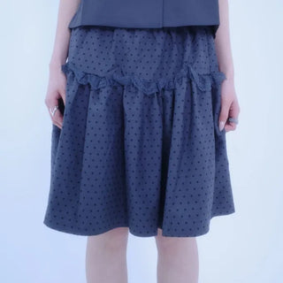 Rio Dot Frill Midi Skirt