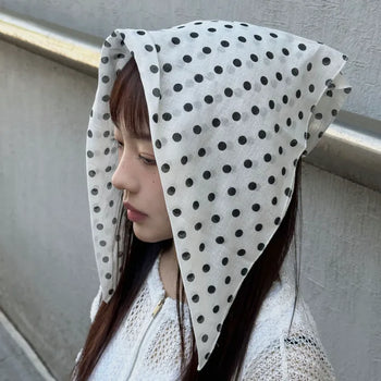 Dot square scarf