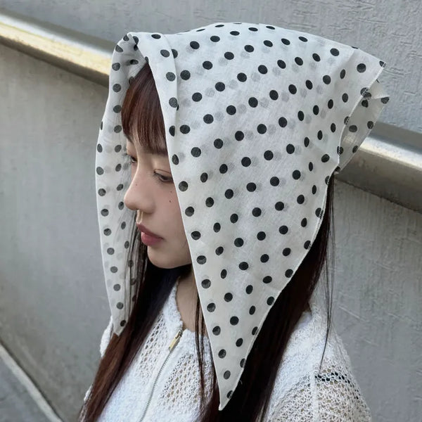 Dot square scarf